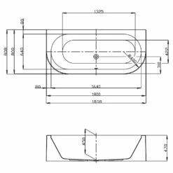 Hoesch Happy D. Eck-Badewanne 180 Cm Linke Ausführung Mit Angeformter Schürze