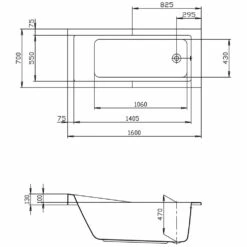Hoesch Foster Rechteckbadewanne 160 X 70 Cm