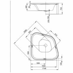 Hoesch Ergo+ Eck-Badewanne 164 X 164 Cm, Inkl. Bedienfeld Für Ablauf -Wanne Verkaufsladen hersteller hoesch badewannen whirlpools eckbadewannen ergo 1405340