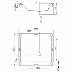 Hoesch Ergo+ Badewanne 207,5 X 195 Cm Freistehend Mit Außenverkleidung 7 Hoesch Ergo+ Badewanne 207,5 X 195 Cm Freistehend Mit Außenverkleidung -Wanne Verkaufsladen hersteller hoesch badewannen whirlpools freistehende ergo 1405345