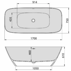 Hoesch Lasenia Oval-Badewanne 170 X 75 Cm Freistehend -Wanne Verkaufsladen hersteller hoesch badewannen whirlpools freistehende lasenia 2114983
