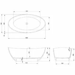 Hoesch Namur Oval-Badewanne 180 X 90 Cm Freistehend -Wanne Verkaufsladen hersteller hoesch badewannen whirlpools freistehende namur 1027423