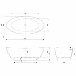 Hoesch Namur Oval-Badewanne 190 X 90 Cm Freistehend -Wanne Verkaufsladen hersteller hoesch badewannen whirlpools freistehende namur 1027424
