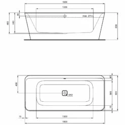 Ideal Standard Tonic II Freistehend Körperform-Badewanne 180 X 80 Cm, Inkl. Ab- Und Überlaufgarnitur 5 Ideal Standard Tonic II Freistehend Körperform-Badewanne 180 X 80 Cm, Inkl. Ab- Und Überlaufgarnitur -Wanne Verkaufsladen hersteller ideal standard badewannen tonic ii 2934685