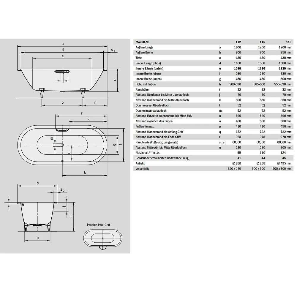 Kaldewei Classic Duo Oval 112 Badewanne 160 X 70 Cm Inkl. Schwalleinlauf Mit Integriertem Überlauf 3 Kaldewei Classic Duo Oval 112 Badewanne 160 X 70 Cm Inkl. Schwalleinlauf Mit Integriertem Überlauf
