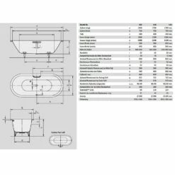 Kaldewei Classic Duo Oval 113 Badewanne 170 X 75 Cm