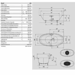 Kaldewei Ellipso Duo Oval 232 Badewanne 190 X 100 Cm