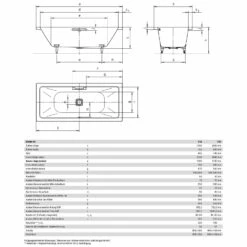 Kaldewei Conoduo 733 Badewanne 180 X 80 Mit SKIN TOUCH Emotion Und Schwalleinlauf -Wanne Verkaufsladen hersteller kaldewei badewannen rechteckbadewannen conoduo 733 3222578