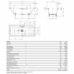 Kaldewei Conoduo 735 Badewanne 200 X 100 Cm Mit Schwalleinlauf -Wanne Verkaufsladen hersteller kaldewei badewannen rechteckbadewannen conoduo 735 3222611