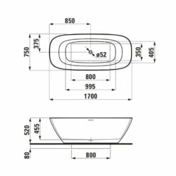 LAUFEN INO Freistehende Ovalbadewanne 170 X 75 Cm -Wanne Verkaufsladen hersteller laufen ino badewannen freistehende ovalbadewanne 1404533