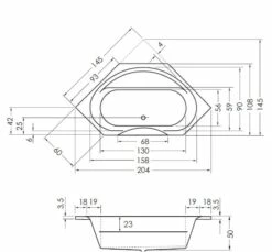 Steinkamp Life Eckbadewanne 145 X 145 Cm