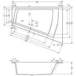 Steinkamp Life Eckbadewanne 180 X 130/65 Cm Ecke, Rechts -Wanne Verkaufsladen hersteller megabad sortiment badewannen architekt eckbadewannen 509093