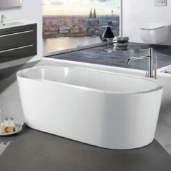 Steinkamp Loft Freistehende Ovalbadewanne 185 X 85 Cm Inkl. Viega Multiplex Trio