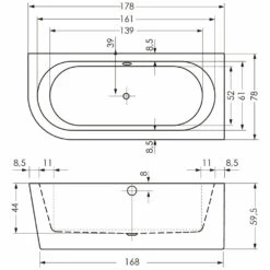 Steinkamp Living Eckbadewanne 180 X 80 Cm Mit Schürze Links, Inkl. Ein-, Ab- Und Überlaufgarnitur MT5 -Wanne Verkaufsladen hersteller megabad sortiment freistehende badewanne steinkamp 1329233