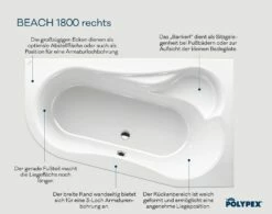 Polypex Beach 1800 Eckbadewanne Rechts -Wanne Verkaufsladen hersteller polypex badewannen eckbadewannen beach 1800 2582755