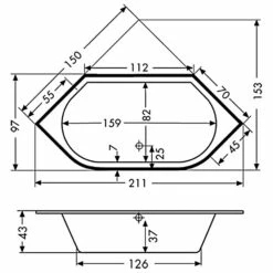 Polypex Easy 1500 Eckbadewanne -Wanne Verkaufsladen hersteller polypex badewannen eckbadewannen easy 1500 1936042