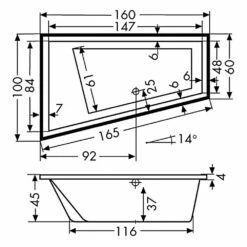 Polypex Ego 1600 Eckbadewanne Links -Wanne Verkaufsladen hersteller polypex badewannen eckbadewannen ego 1600 1936057
