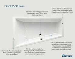 Polypex Ego 1600 Eckbadewanne Links -Wanne Verkaufsladen hersteller polypex badewannen eckbadewannen ego 1600 2582800