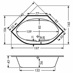 Polypex Family Eckbadewanne -Wanne Verkaufsladen hersteller polypex badewannen eckbadewannen family 1936024