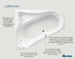Polypex Luna Eckbadewanne Links -Wanne Verkaufsladen hersteller polypex badewannen eckbadewannen luna links 2582776