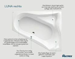 Polypex Luna Eckbadewanne Rechts -Wanne Verkaufsladen hersteller polypex badewannen eckbadewannen luna rechts 2582773