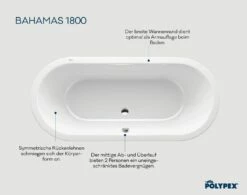 Polypex Bahamas 1800 Oval-Badewanne -Wanne Verkaufsladen hersteller polypex badewannen ovalbadewannen bahamas 1800 2582671