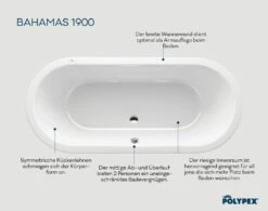 Polypex Bahamas 1900 Oval-Badewanne -Wanne Verkaufsladen hersteller polypex badewannen ovalbadewannen bahamas 1900 2582695