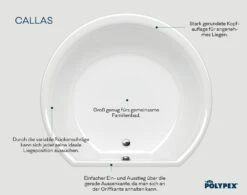 Polypex Callas Oval-Badewanne -Wanne Verkaufsladen hersteller polypex badewannen ovalbadewannen callas 2582749