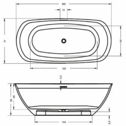 Riho Freistehende Oval-Badewanne 160 X 72 Cm -Wanne Verkaufsladen hersteller riho badewannen 2652127