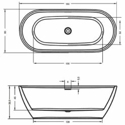 Riho Inspire Freistehende Badewanne 180 X 80 Cm -Wanne Verkaufsladen hersteller riho badewannen freistehende inspire 180 1622040