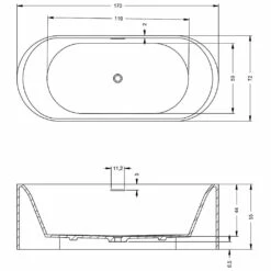Riho Valor Freistehende Oval-Badewanne 170 X 72 Cm 7 Riho Valor Freistehende Oval-Badewanne 170 X 72 Cm -Wanne Verkaufsladen hersteller riho badewannen ovalbadewannen essence 170 2652130