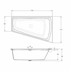 Riho Still Smart Raumspar-Badewanne 170 X 110 Cm, Links Mit Riho-Fall Wanneneinlauf, LED-Beleuchtung Und Kopfstütze -Wanne Verkaufsladen hersteller riho badewannen raumsparbadewannen still smart 3205046