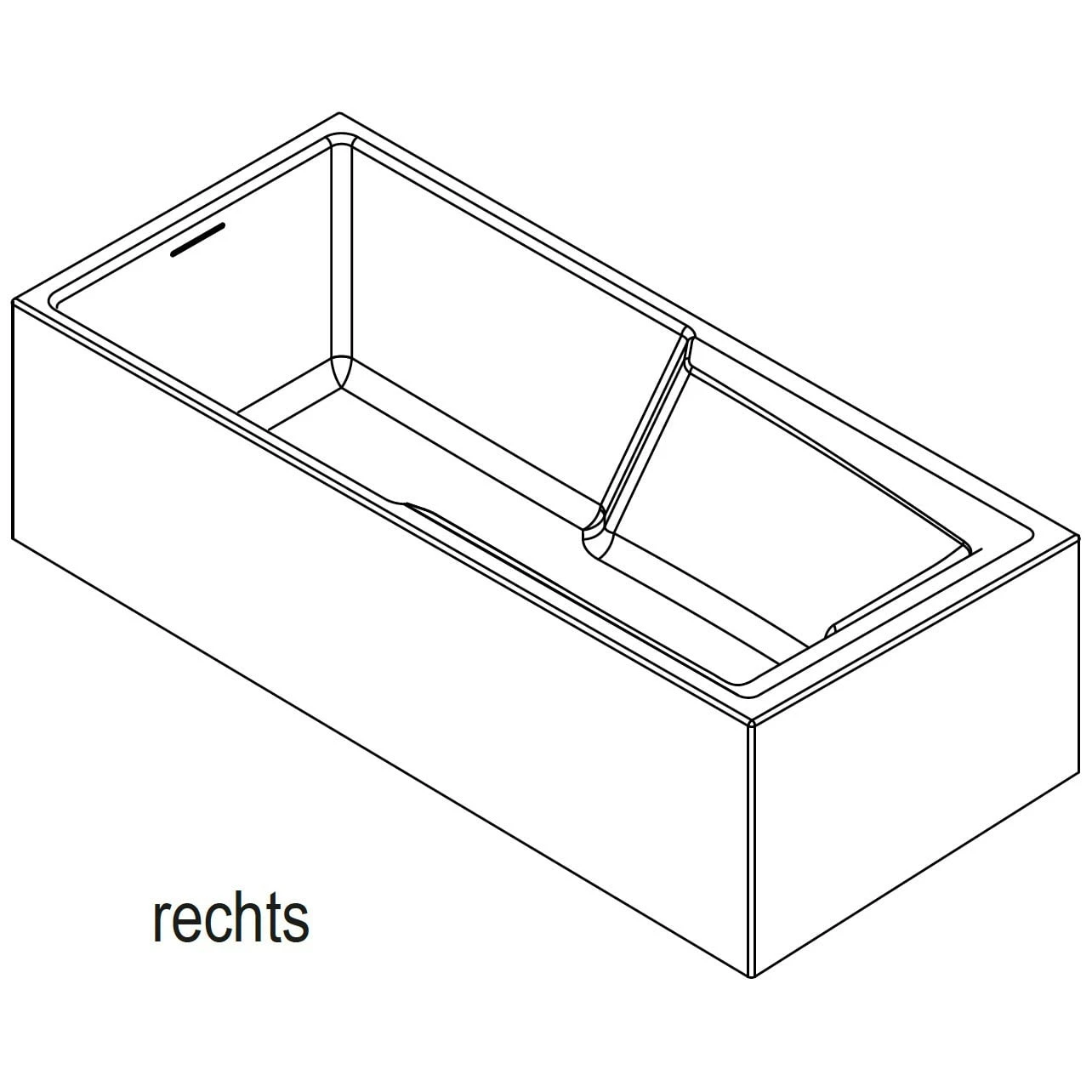 Riho Still Shower Rechteck-Badewanne 180 X 80 Cm Inkl. Schürze Rechts 5 Riho Still Shower Rechteck-Badewanne 180 X 80 Cm Inkl. Schürze Rechts – Bild 3