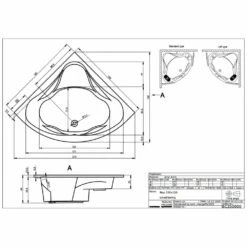 Riho Neo Eck-Badewanne 150 X 150 Cm