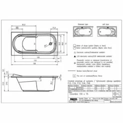 Riho Columbia Rechteck-Badewanne 150 X 75 Cm -Wanne Verkaufsladen hersteller riho badewannen whirlpool rechteckbadewannen columbia 554250