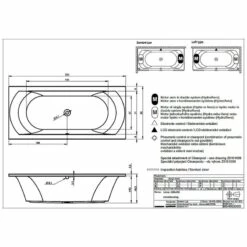 Riho Lima Rechteck-Badewanne 200 X 90 Cm -Wanne Verkaufsladen hersteller riho badewannen whirlpool rechteckbadewannen lima 554274