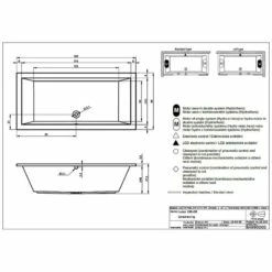 Riho Lusso Rechteck-Badewanne 190 X 90 Cm -Wanne Verkaufsladen hersteller riho badewannen whirlpool rechteckbadewannen lusso 554267