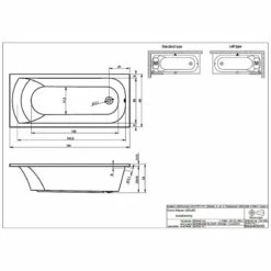 Riho Miami 180 Rechteck-Badewanne 180 X 80 Cm -Wanne Verkaufsladen hersteller riho badewannen whirlpool rechteckbadewannen miami 554281