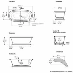 Victoria & Albert Elwick Freistehende Badewanne -Wanne Verkaufsladen hersteller victoria albert freistehende badewannen elwick 2046439