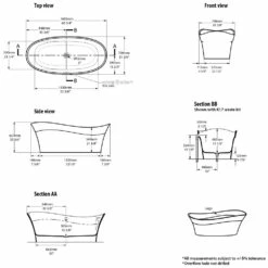 Victoria & Albert Pescadero Freistehende Badewanne -Wanne Verkaufsladen hersteller victoria albert freistehende badewannen pescadero 2046418