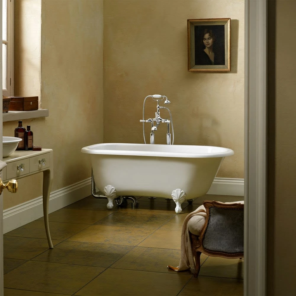 Victoria & Albert Wessex Freistehende Badewanne, Füße Metall Weiß 4 Victoria & Albert Wessex Freistehende Badewanne, Füße Metall Weiß – Bild 2