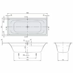 Villeroy & Boch Avento Duo Badewanne 180 X 80 Cm -Wanne Verkaufsladen hersteller villeroy boch avento badewannen duo 863804