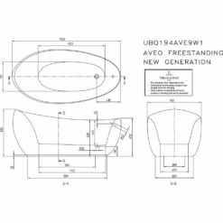 Villeroy & Boch Aveo New Generation Oval-Badewanne Freistehend -Wanne Verkaufsladen hersteller villeroy boch badewannen freistehend aveo 1303721