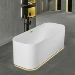 Villeroy & Boch Finion Freistehende Badewanne 170 X 70 Cm Mit Design-Ring, Emotion-Funktion -Wanne Verkaufsladen hersteller villeroy boch finion badewanne freistehende 1390392