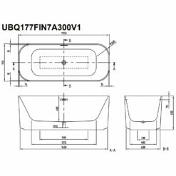 Villeroy & Boch Finion Freistehende Badewanne 170 X 70 Cm Mit Design-Ring, Emotion-Funktion -Wanne Verkaufsladen hersteller villeroy boch finion badewanne freistehende 2974466