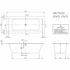 Villeroy & Boch Legato Duo Badewanne 170 X 75 Cm -Wanne Verkaufsladen hersteller villeroy boch legato badewannen duo 1777102