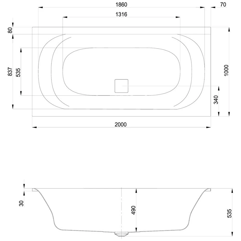 Hoesch Thasos Rechteckbadewanne 200 X 100 Cm Mit 4 LED Unterwasserscheinwerfer 4 Hoesch Thasos Rechteckbadewanne 200 X 100 Cm Mit 4 LED Unterwasserscheinwerfer – Bild 2