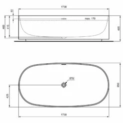 Ideal Standard Linda-X Duo Badewanne 173,8 X 85 Cm, Freistehend 12 Ideal Standard Linda-X Duo Badewanne 173,8 X 85 Cm, Freistehend -Wanne Verkaufsladen ideal standard atelier collections linda x 9579533