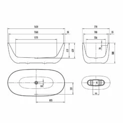 Kaldewei MEISTERSTÜCK OYO DUO 1050 Badewanne Mit Perleffekt, Ohne Überlauf, Ablaufdeckel Emailliert -Wanne Verkaufsladen kaldewei badewannen meisterstuecke oyo duo 1050 10798931