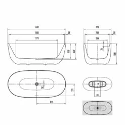 Kaldewei MEISTERSTÜCK OYO DUO 1050 Badewanne Mit Perleffekt Und Teilantislip, Ohne Überlauf, Ablaufdeckel Emailliert -Wanne Verkaufsladen kaldewei badewannen meisterstuecke oyo duo 1050 10798979